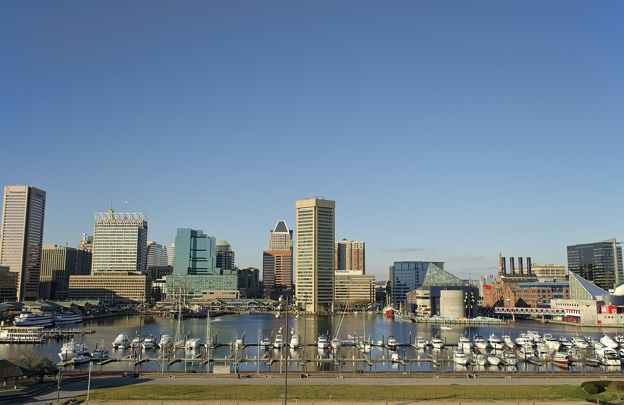 baltimore, inner harbor, ships